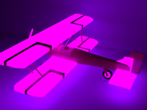 neon plane 3Dモデル