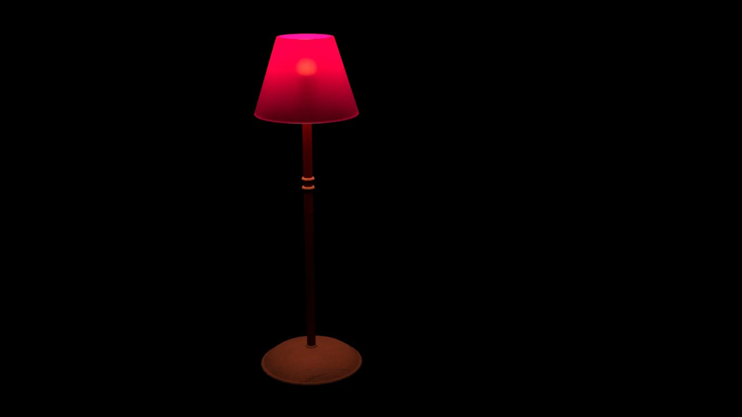 low-poly floor lamp 3D Model .c4d .max .obj .3ds .fbx .stl .blend 