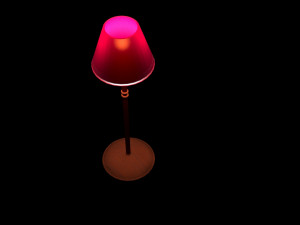 low-poly floor lamp 3Dモデル