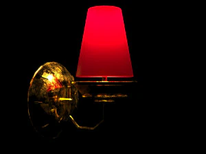 lampada da parete a basso numero di poligoni Modello 3D