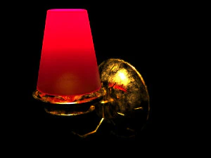 low-poly wall lamp 3D Model