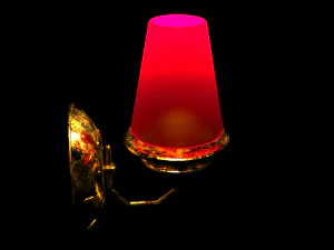 low-poly wall lamp 3D Model