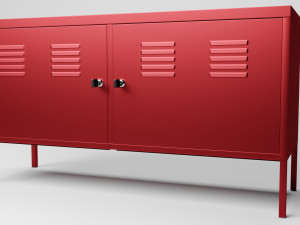 closet ps red 3D Модель