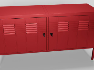 closet ps red Modello 3D