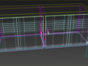 closet ps red Modello 3D