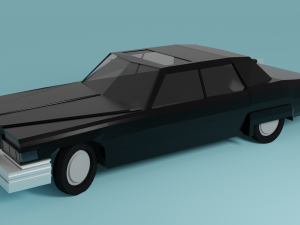 cadillac deville sedan 1975 Modelo 3D