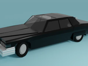 cadillac deville sedan 1975 3D Model