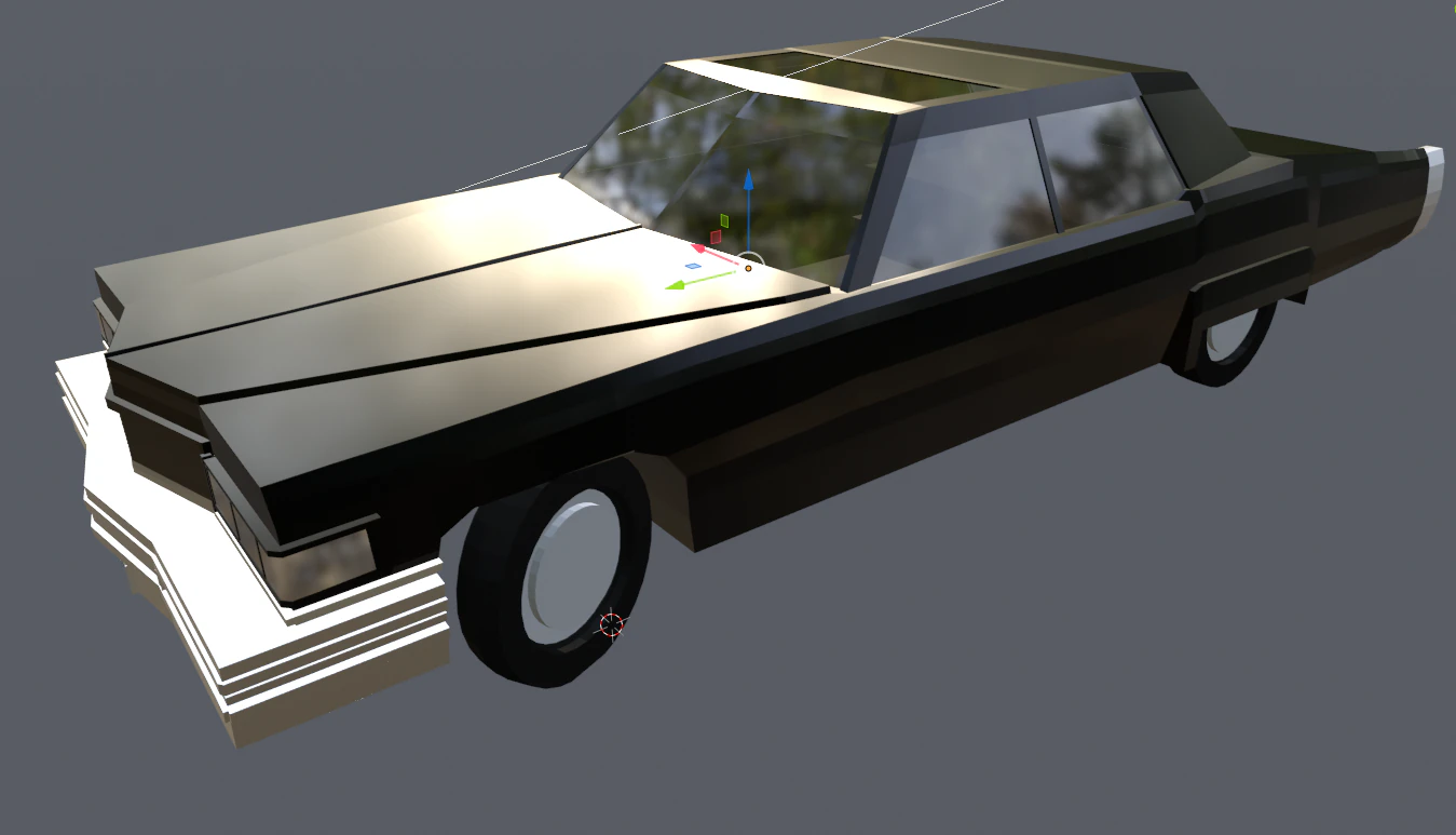 cadillac deville sedan 1975 3D Model .c4d .max .obj .3ds .fbx .stl .blend 