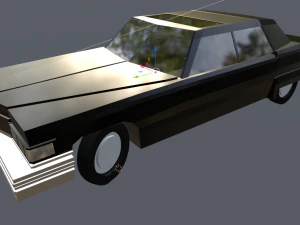 Кадиллак Девиль седан 1975 года 3D Модель