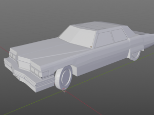 cadillac deville sedan 1975 Modelo 3D