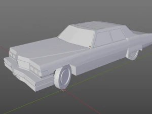 cadillac deville sedan 1975 3D Model