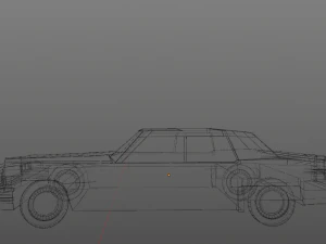 cadillac deville sedan 1975 3D Model