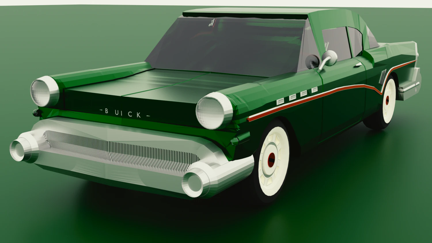 buick roadmaster 1957 3D Model .c4d .max .obj .3ds .fbx .stl .blend 