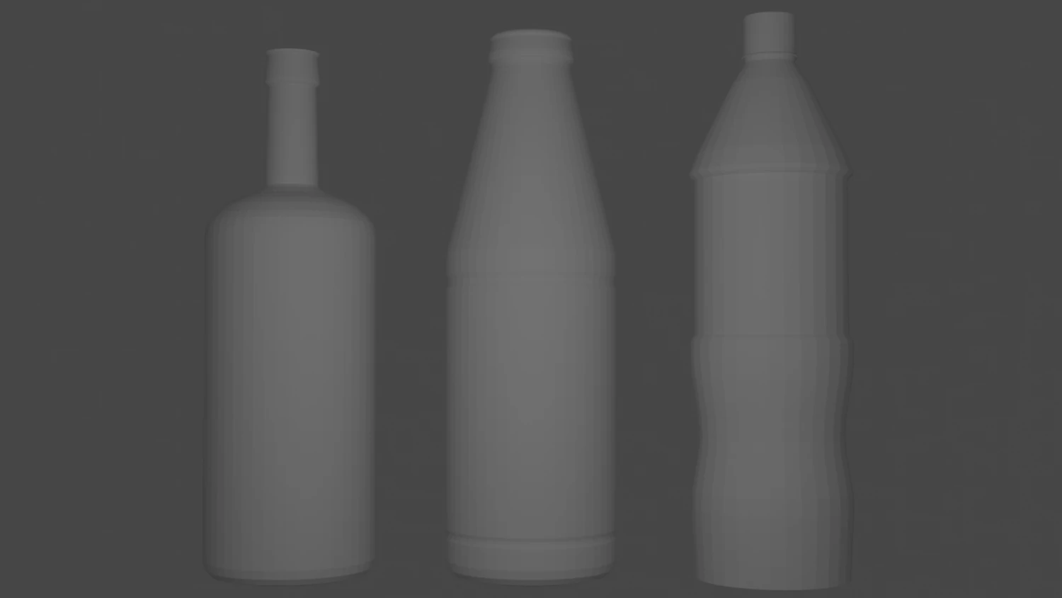 bottles 3D Model .c4d .max .obj .3ds .fbx .stl .blend 