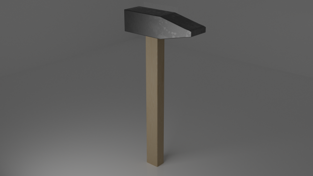 hammer Model 3D .c4d .max .obj .3ds .fbx .stl .blend 