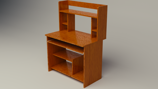 computer desk Modello 3D .c4d .max .obj .3ds .fbx .stl .blend 