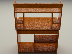 computer desk Modello 3D