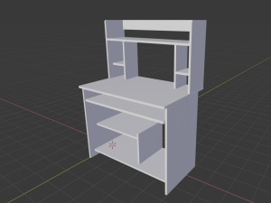 computer desk Modello 3D
