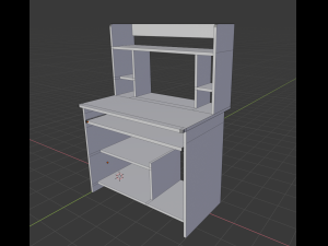 computer desk Modello 3D