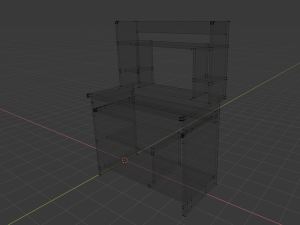 computer desk Modello 3D