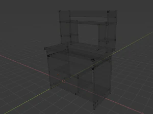 computer desk 3D Model