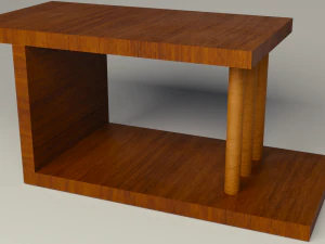 벽 선반 3D 모델