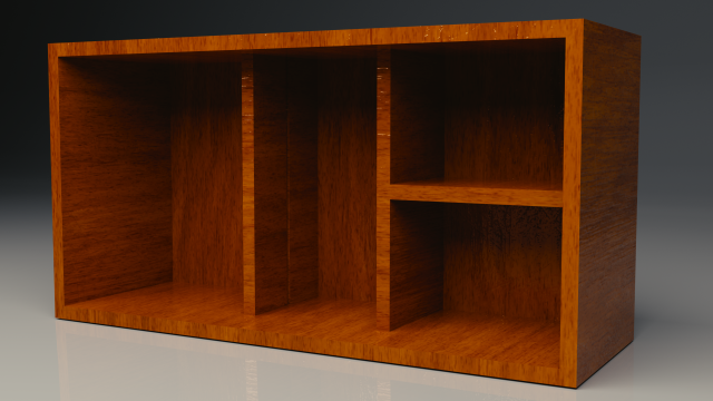 big wall shelf Model 3D .c4d .max .obj .3ds .fbx .stl .blend 
