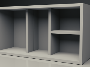 big wall shelf Model 3D