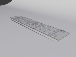 tv remote samsung er-22601a 3D Model