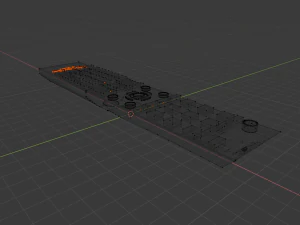 tv remote samsung er-22601a 3D Model