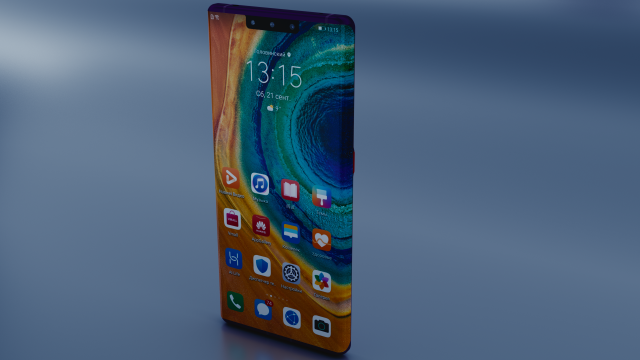 huawei mate 30 pro 3D 모델 .c4d .max .obj .3ds .fbx .stl .blend 