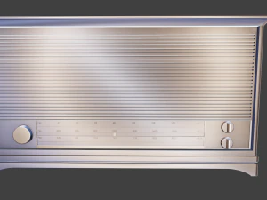 a retro radio 3D Model