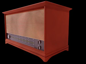 a retro radio 3D Model