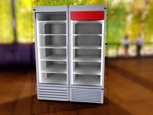 a fridge for drinks Model 3D