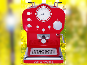 coffee machine 3D मॉडल