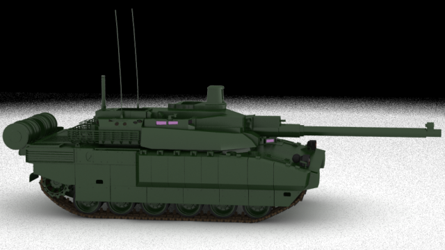 mbt amx 56 leclerc 3D Model .c4d .max .obj .3ds .fbx .stl .blend 