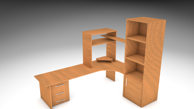 multifunctional desk 3D Model .c4d .max .obj .3ds .fbx .stl .blend