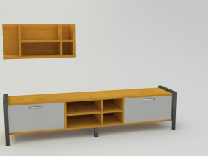 tv commode 3D 모델