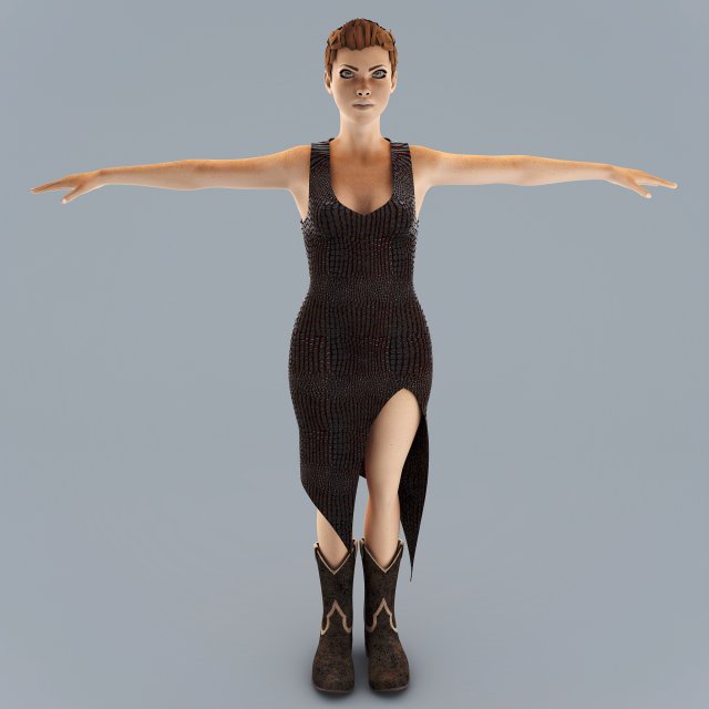 woman 3D Модель .c4d .max .obj .3ds .fbx .stl .blend