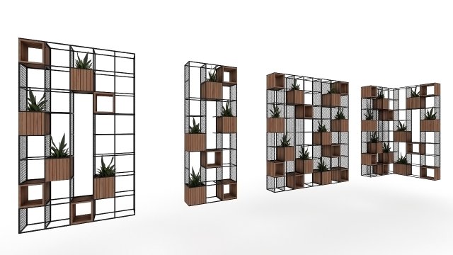plant shelf 3D 模型 .c4d .max .obj .3ds .fbx .stl .blend 