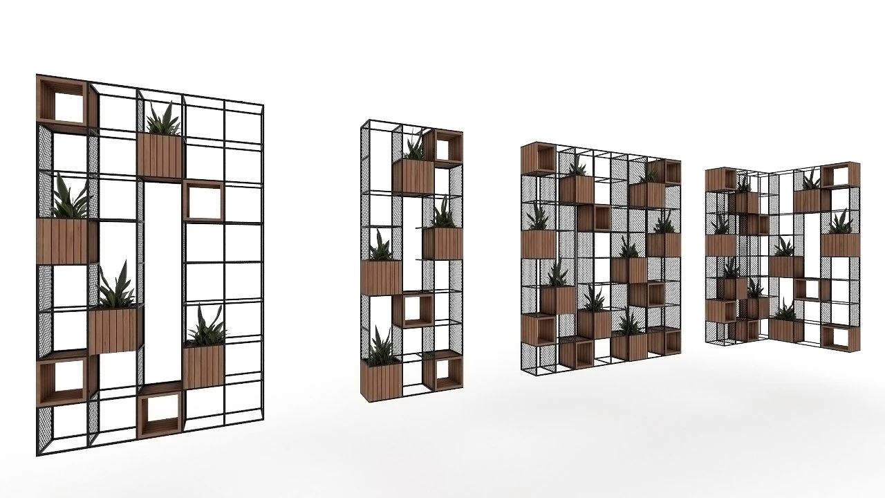 plant shelf 3D Model .c4d .max .obj .3ds .fbx .stl .blend