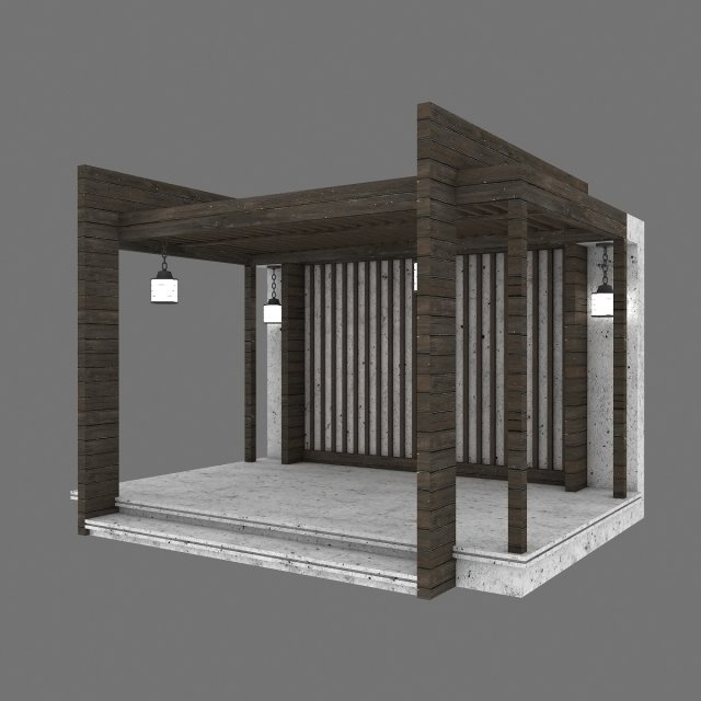 alcove Modèle 3D .c4d .max .obj .3ds .fbx .stl .blend 