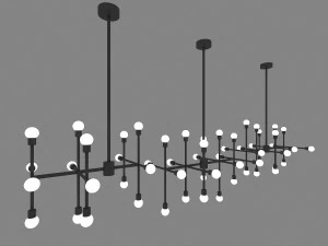 천장 조명 3D 모델