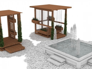 alcove fountain Modelo 3D