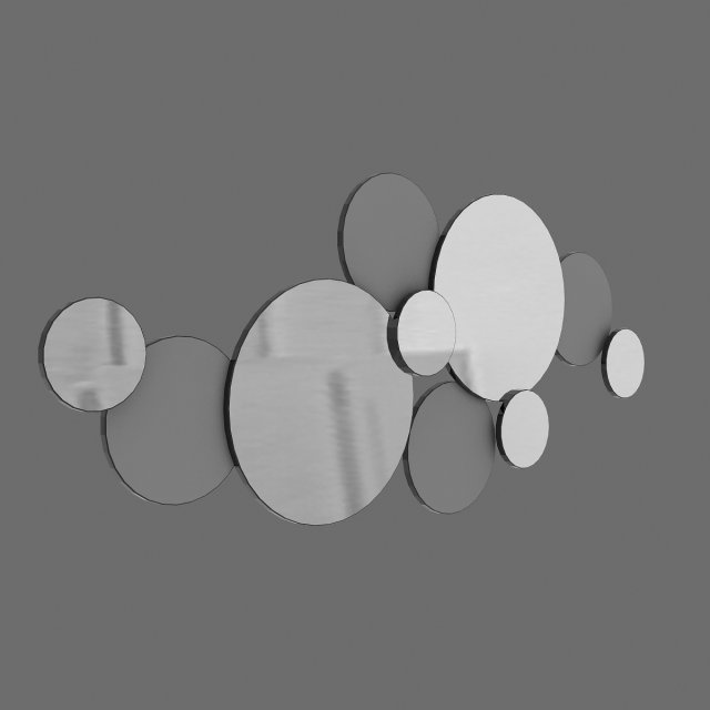 decorative mirror 3D 模型 .c4d .max .obj .3ds .fbx .stl .blend 