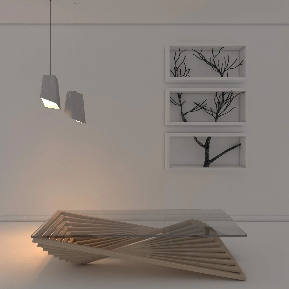 decorazione moderna della stanza Modello 3D .c4d .max .obj .3ds .fbx .stl .blend
