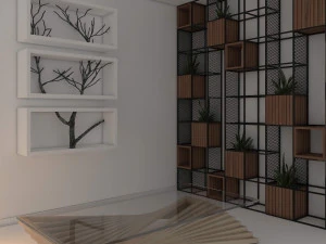 modern room decoration 3D Model