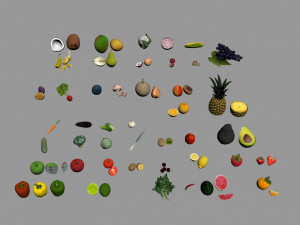 fruits and vegetables Modelo 3D