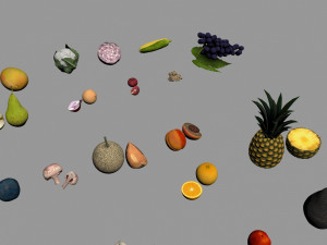 fruits and vegetables Model 3D