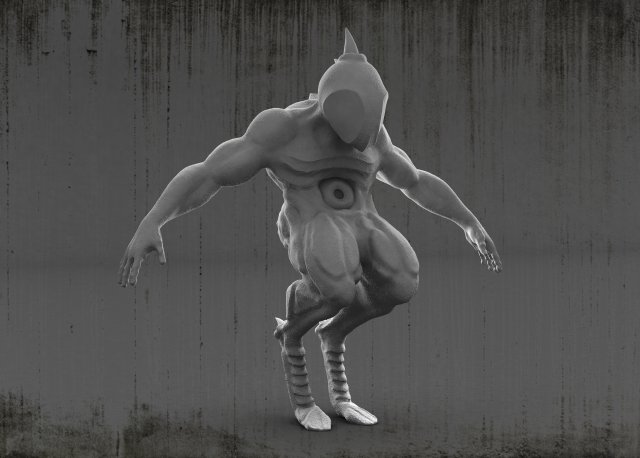 monster 3Dモデル .c4d .max .obj .3ds .fbx .stl .blend